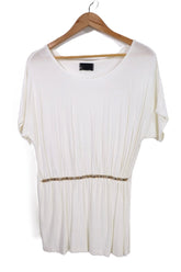 חולצה נשפכת בשמנת-M